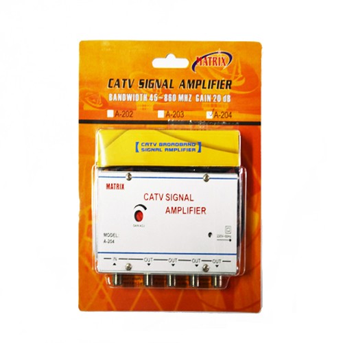 Booster Penguat Sinyal TV / CATV Signal Amplifier Matrix 4 way