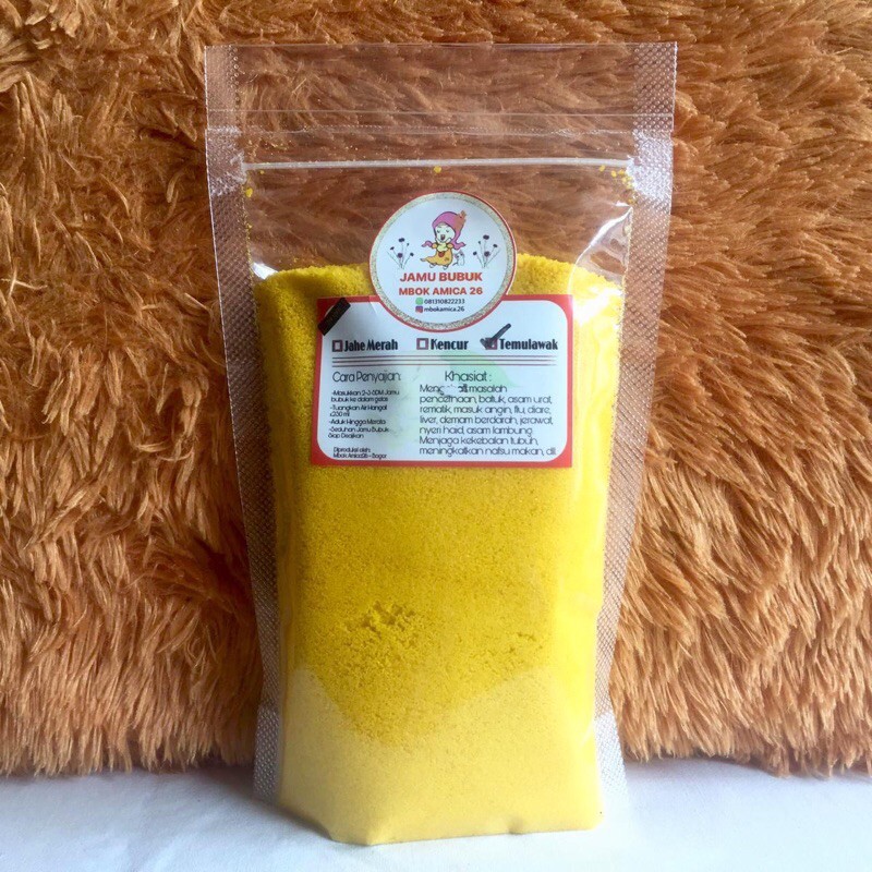 

Jamu Temulawak Bubuk Homemade 200gr