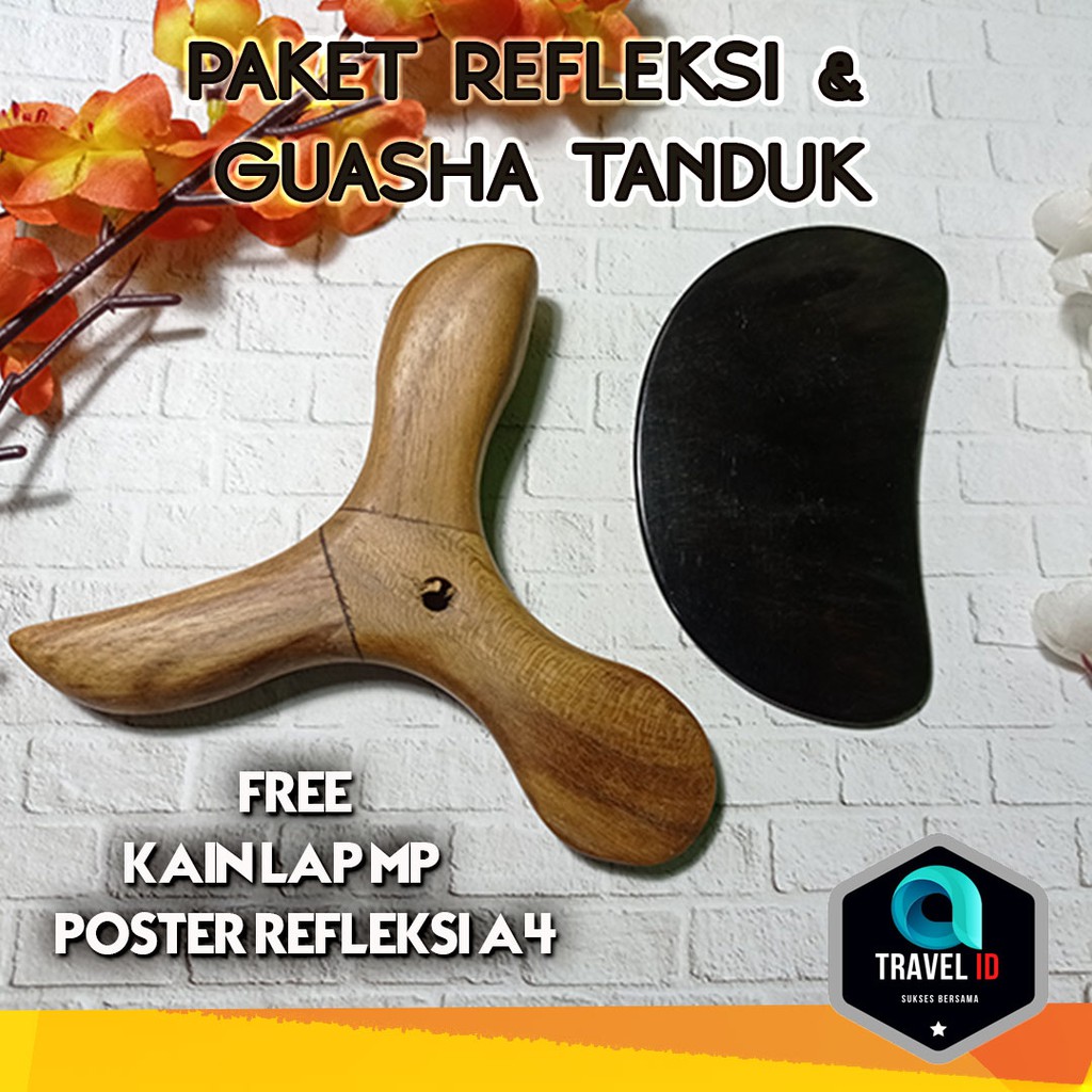 PAKET GUASHA DAN PIJAT REFLEKSI BONUS POSTER REFLEKSI