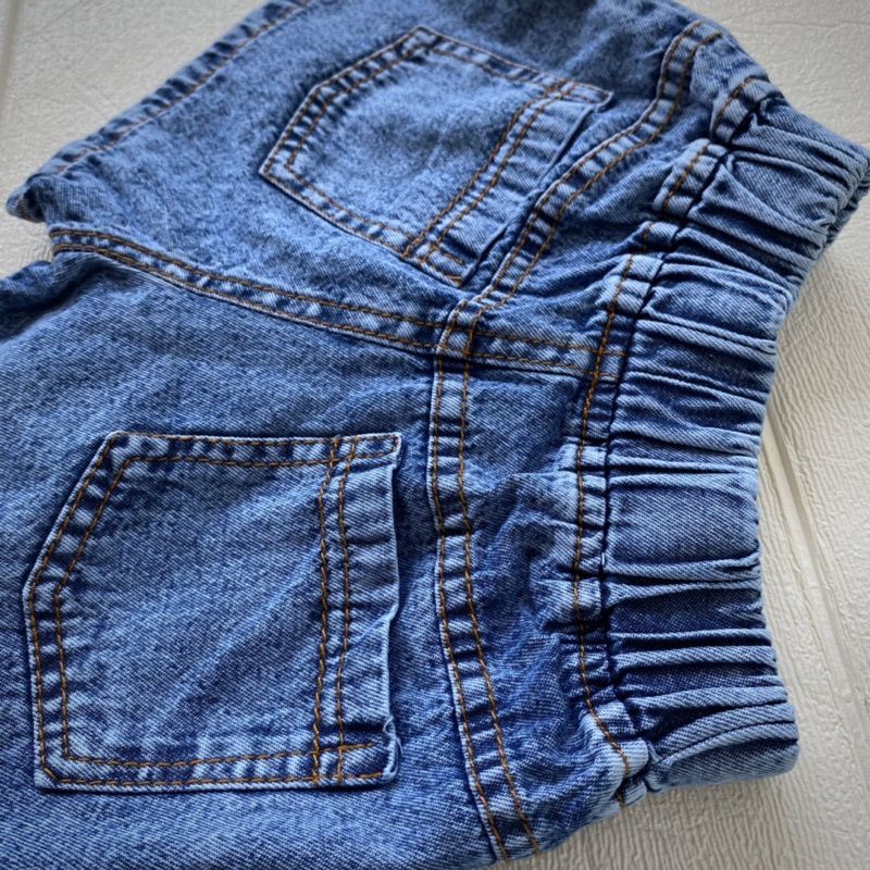 BOBO ROK CELANA ROCELA KANCING JEANS ANAK 1 - 7 TAHUN