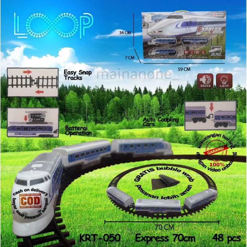 Kereta Api Express LRT MRT Maianan Anak LOOP mainan anak