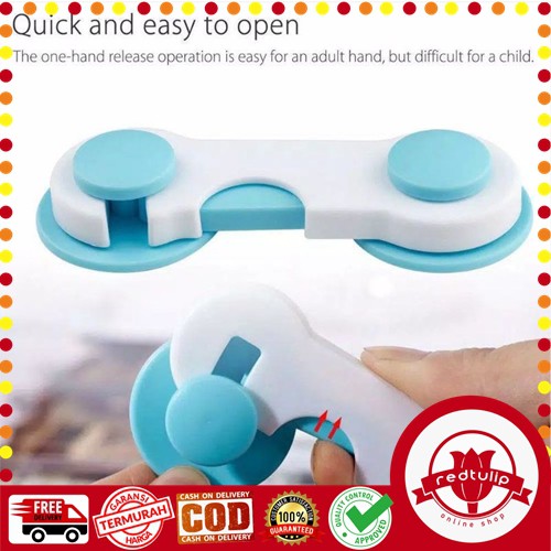 Pengaman laci lemari pintu perabotan dari bayi Lock Band murah
