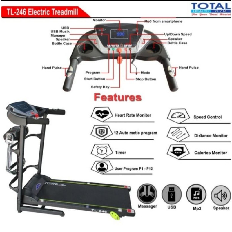 Treadmill elektrik tl-246