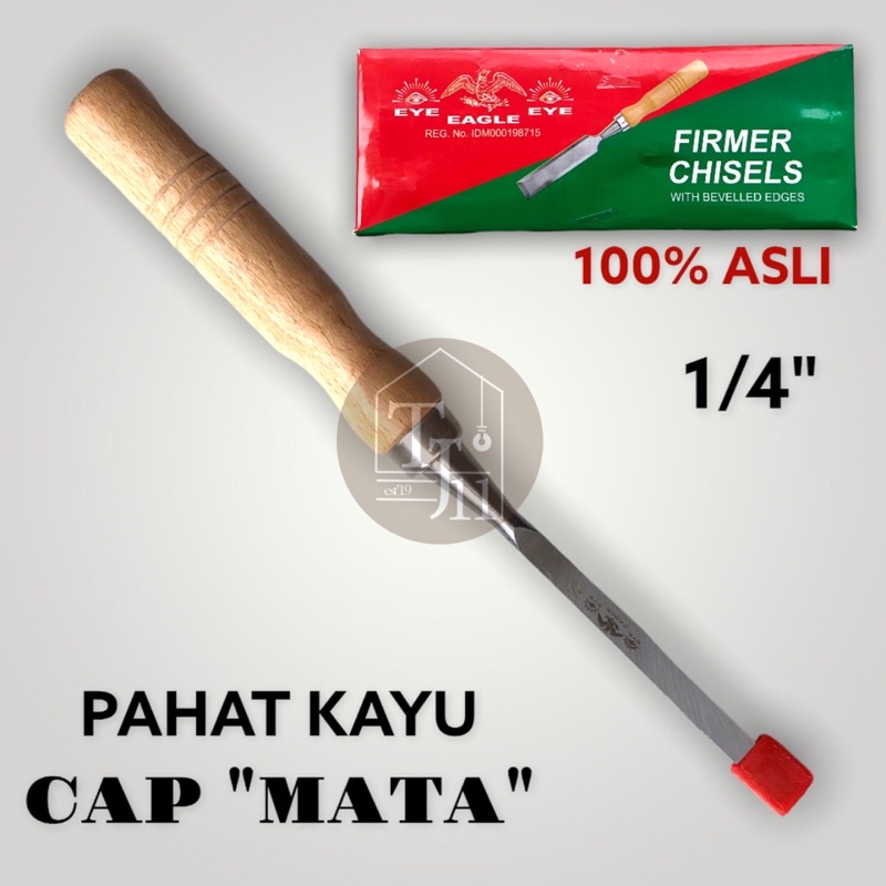 PAHAT KAYU BAJA cap MATA ukuran 1/4&quot; / TATAH PISAU KAYU cap MATA ukuran 1/4 inch