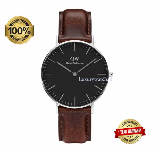 [ ORIGINAL ] DW | Daniel Wellington CLASSIC BLACK BRISTOL | Jam Tangan Pria | Jam Tangan Wanita
