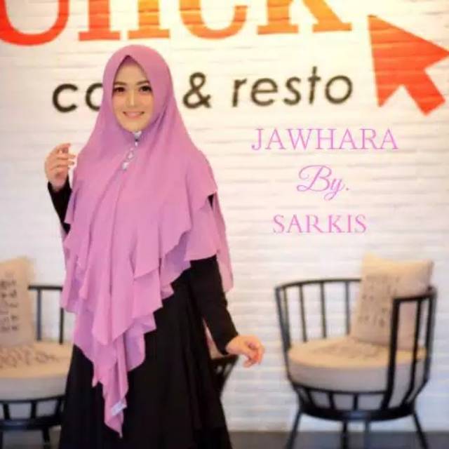 Preloved khimar sarkis lavender