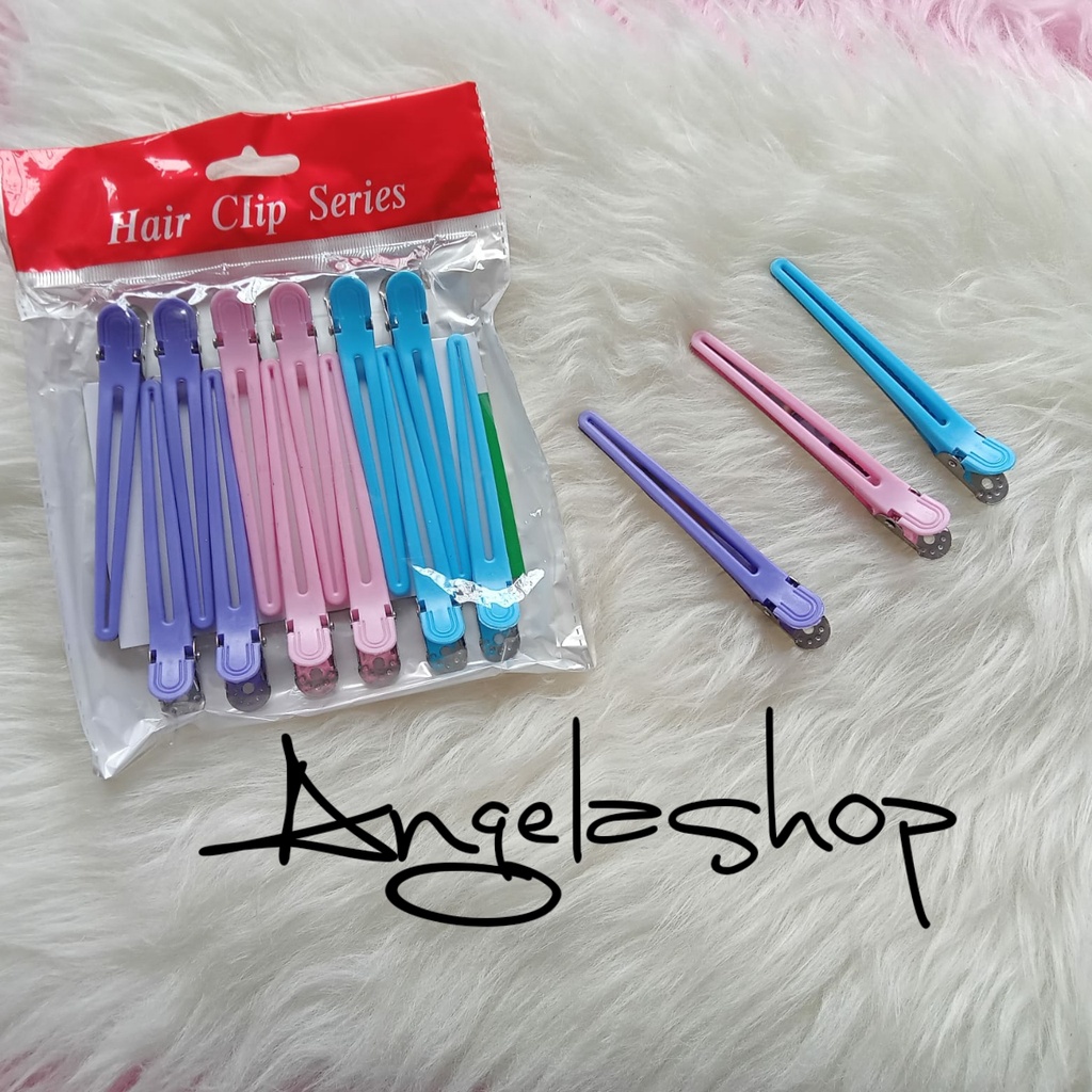 Jepit Bebek Warna Salon(12 Pcs)