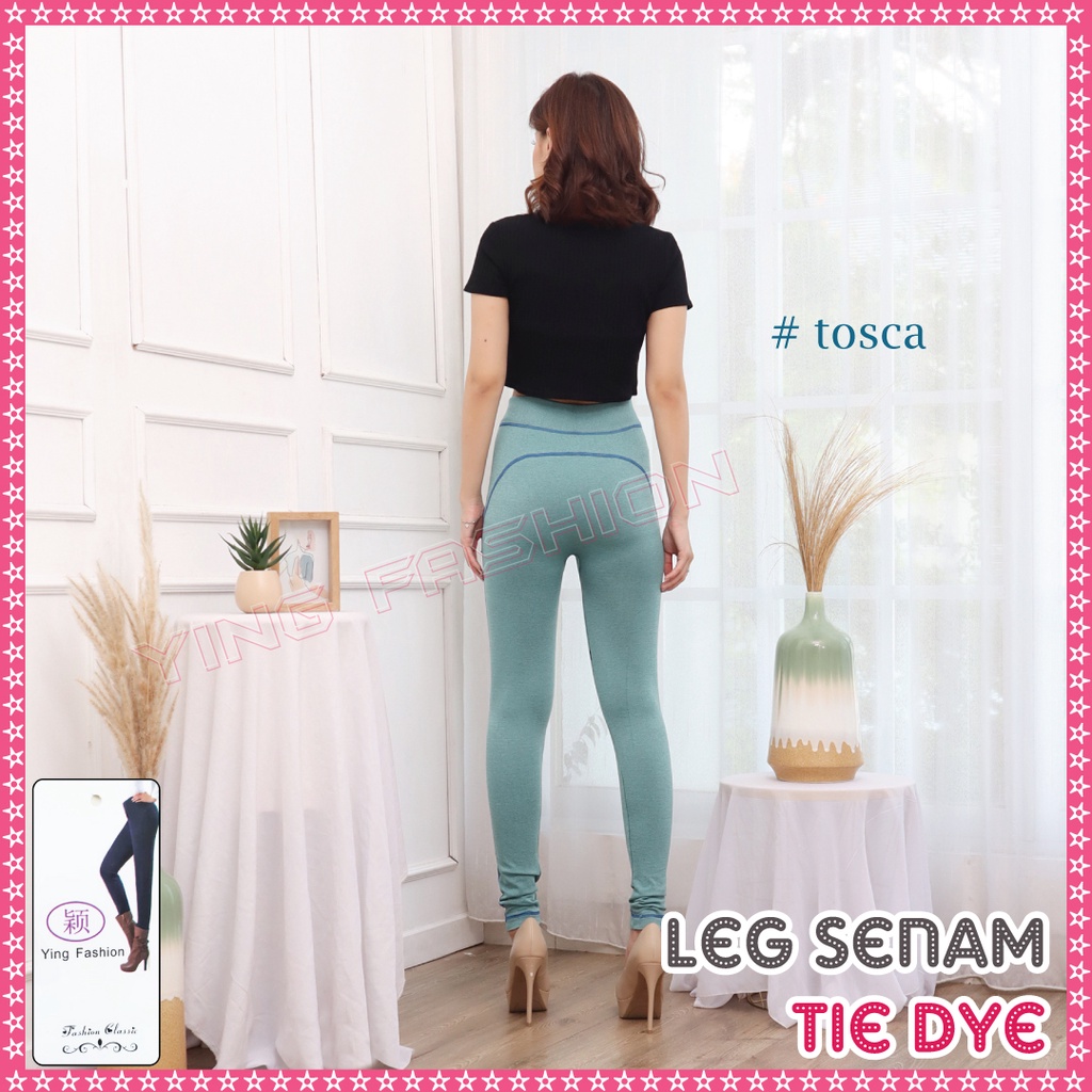 Legging TIE DYIE Yoga TD9111 Wanita Legging Olahraga Gym Pinggang Tinggi Celana Yoga / ying fashion