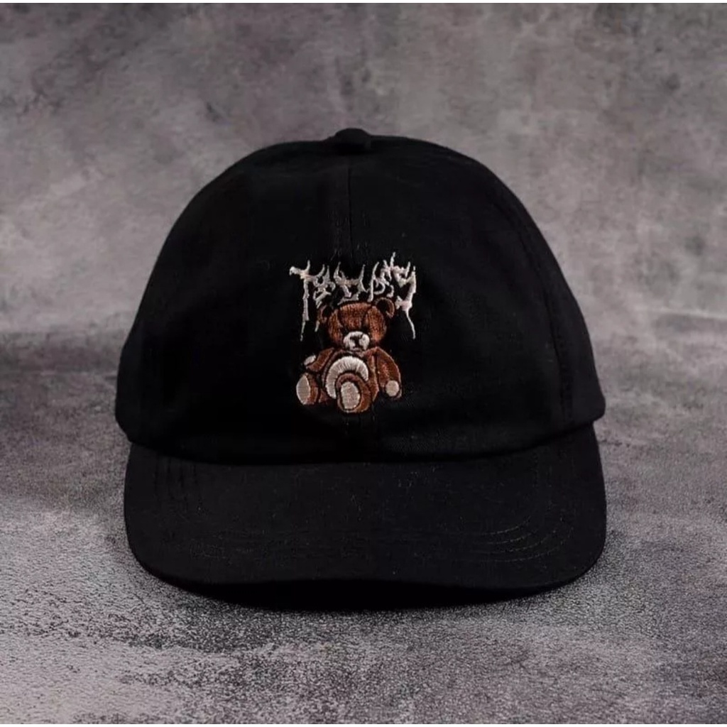 Topi Import Original Topi Baseball Bordir Bear Topi Beruang Topi Teddy Bear Topi Model Terbaru