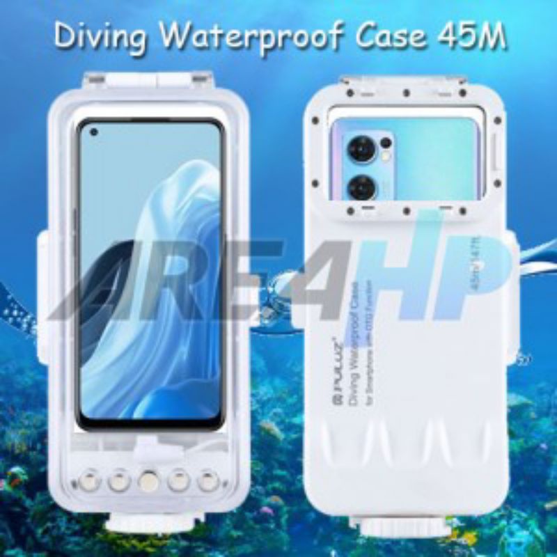 Puluz Diving Waterproof Case Casing Cover 45M Oppo Reno 7,7Z