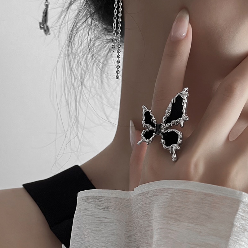 Butterfly Cincin Bentuk Kupu-Kupu Dapat Disesuaikan
