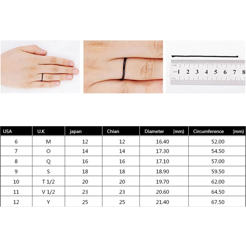 Cincin titanium pria wanita polos Warna rose Gold silver Size 5 6 7 Dan 8 ready stok