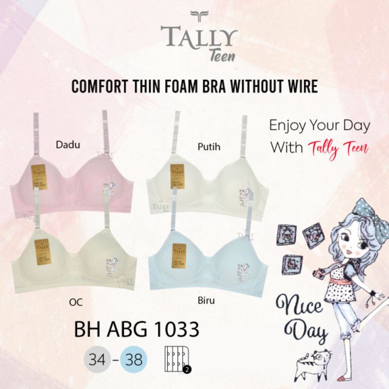 Miniset remaja / bra busa tipis tanpa kawat Tally
