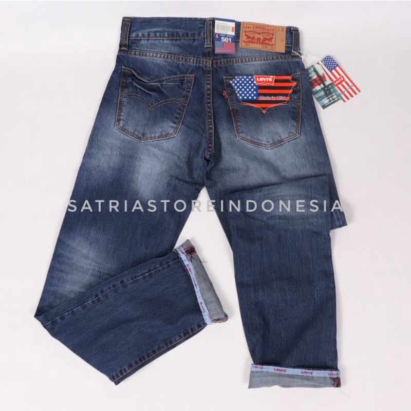 Celana jeans reguler pria