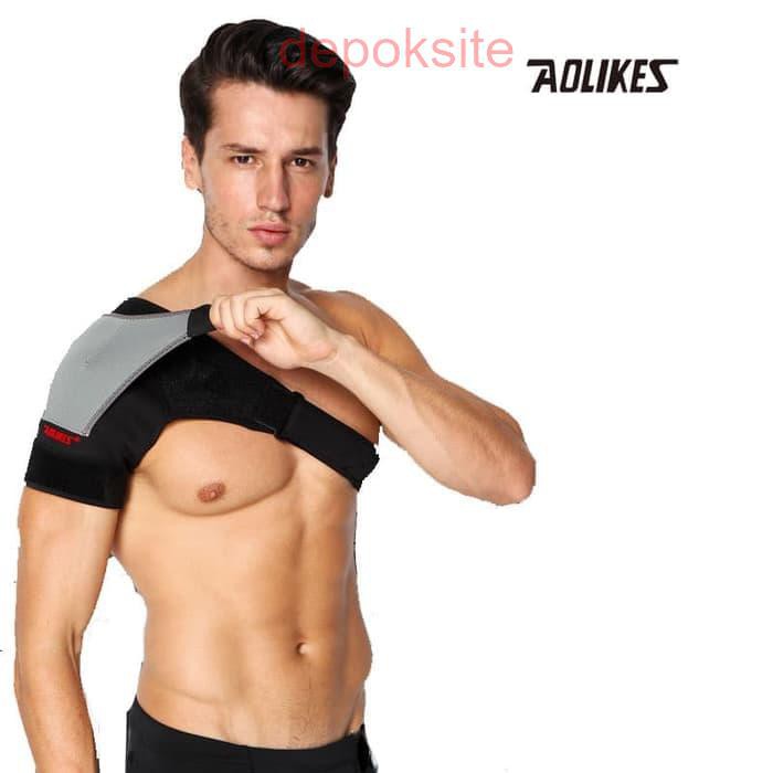 1697 AOLIKES Pelindung Penyangga Cidera Bahu Pundak Adjustable Shoulder Fitness GymPosture Corrector