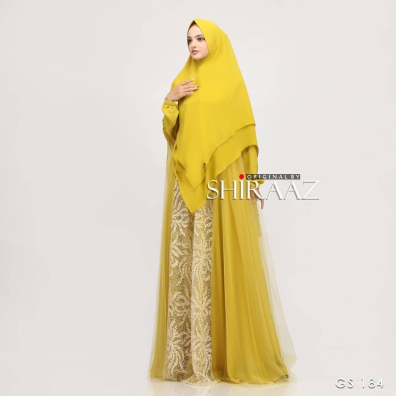 GS 184 Syari brukat tille cantik by Shiraaz original