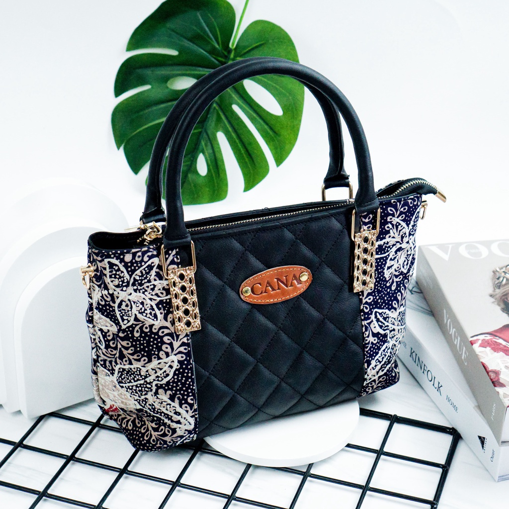 Tas Tenteng Wanita / handbag wanita, tas Kulit, tas Batik Tulis asli, Dahphina