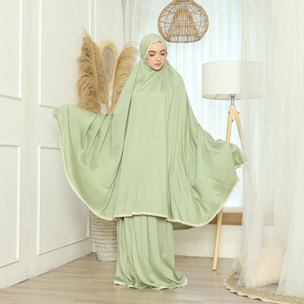 Mukena 2in1 Bahan Rayon Premium Dewasa Jumbo/Harga Grosir/Best Seller/Kameh/Bisa COD