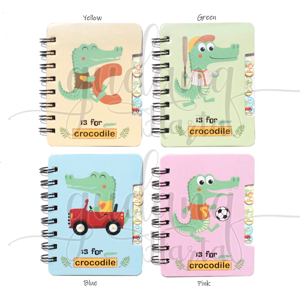 Notebook C Is For Crocodile Memo Unik Notepad Lucu Buku Tulis Catatan GH 308076