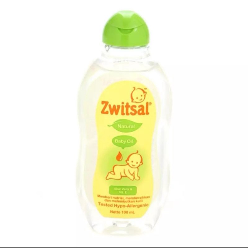 Zwitsal baby oil 100ml / swtizal natural baby oil 100 ml