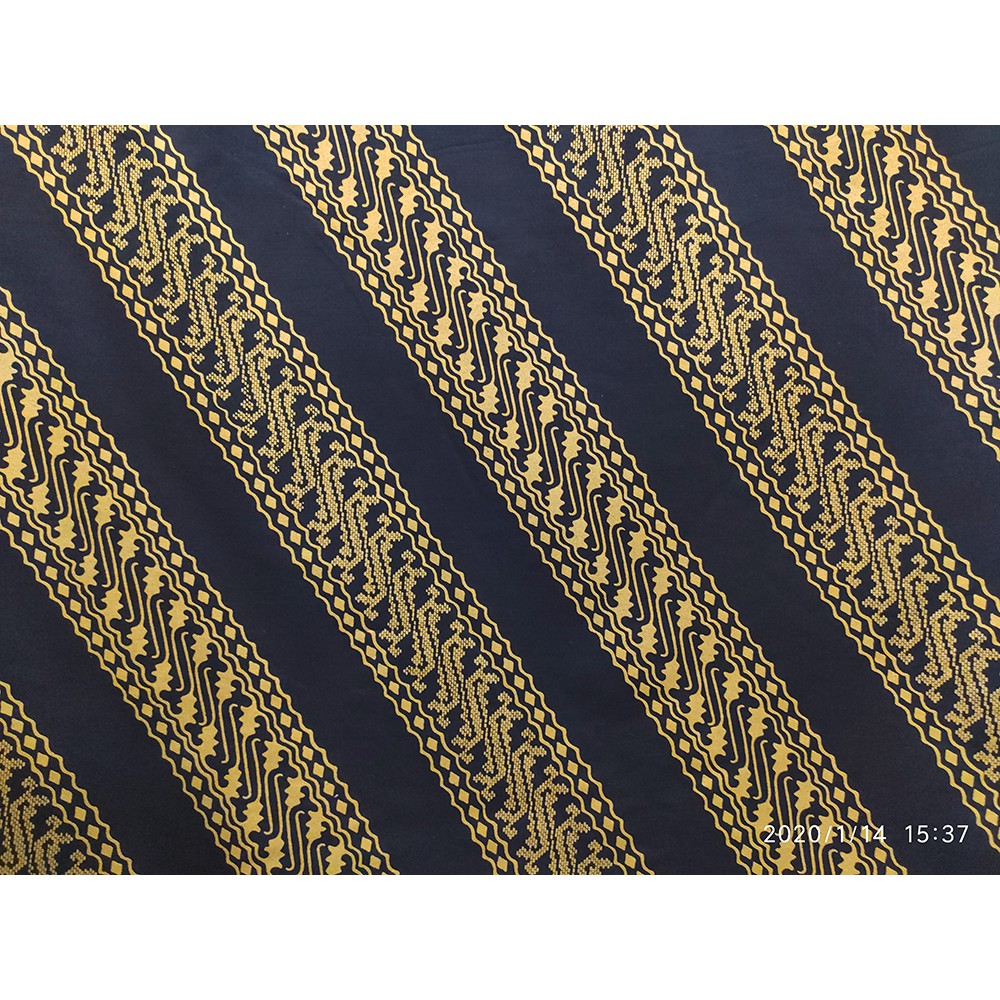 Kain Batik Katun Prada Sarini 5013 Hitam Emas