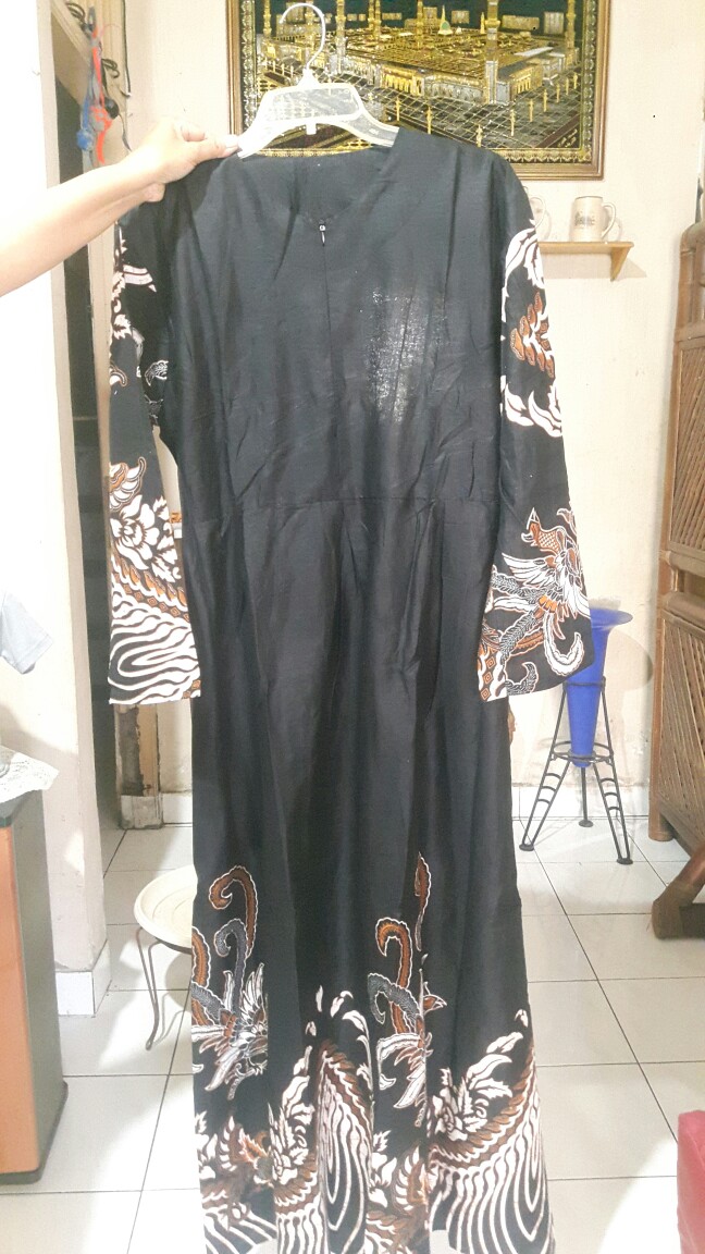 Gamis Batik Modern Jumbo Ld 120 Fit To Xxxl