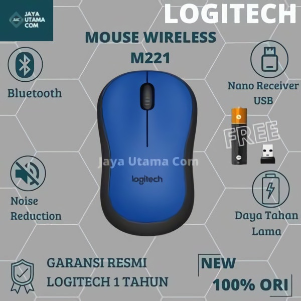 Mouse Wireless Logitech M221 Silent Original