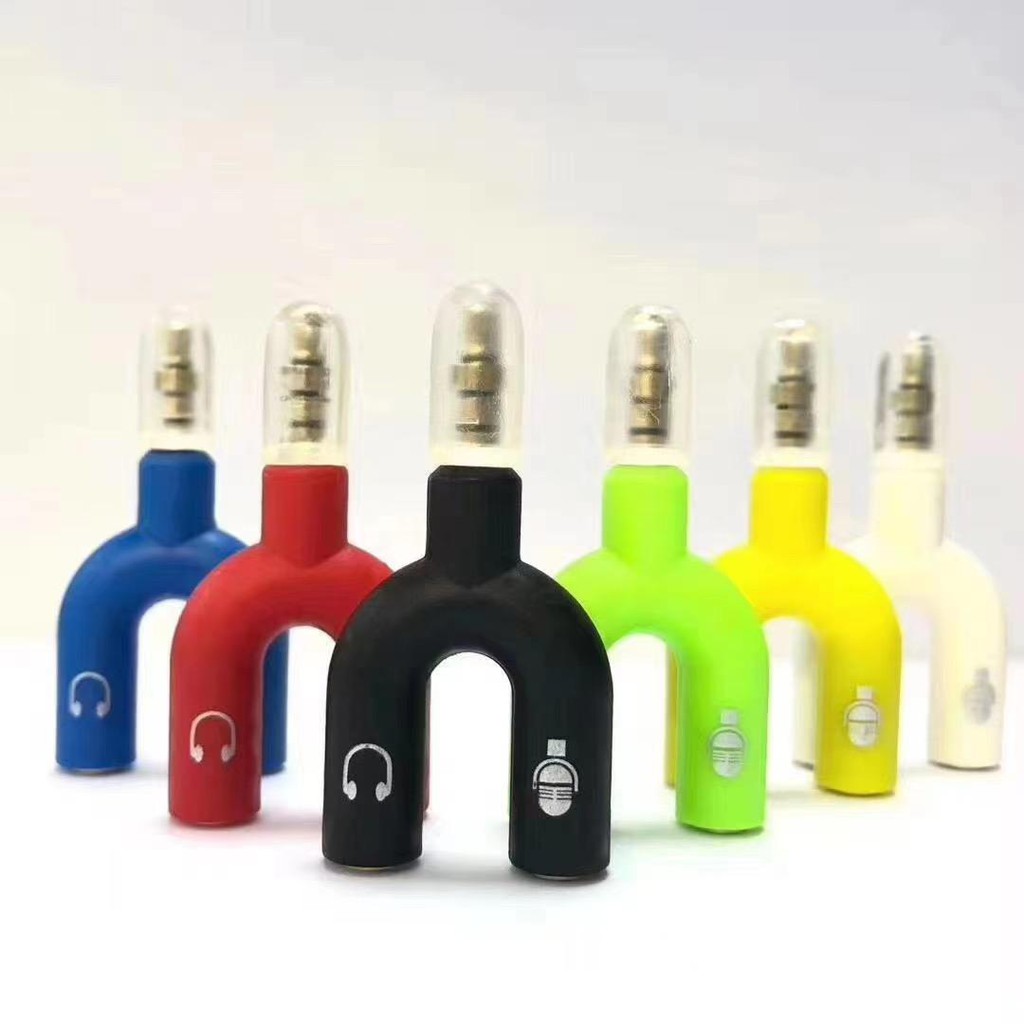 Splitter U/Y Sambungan Handsfree Headset buat headset gaming + Packing Import