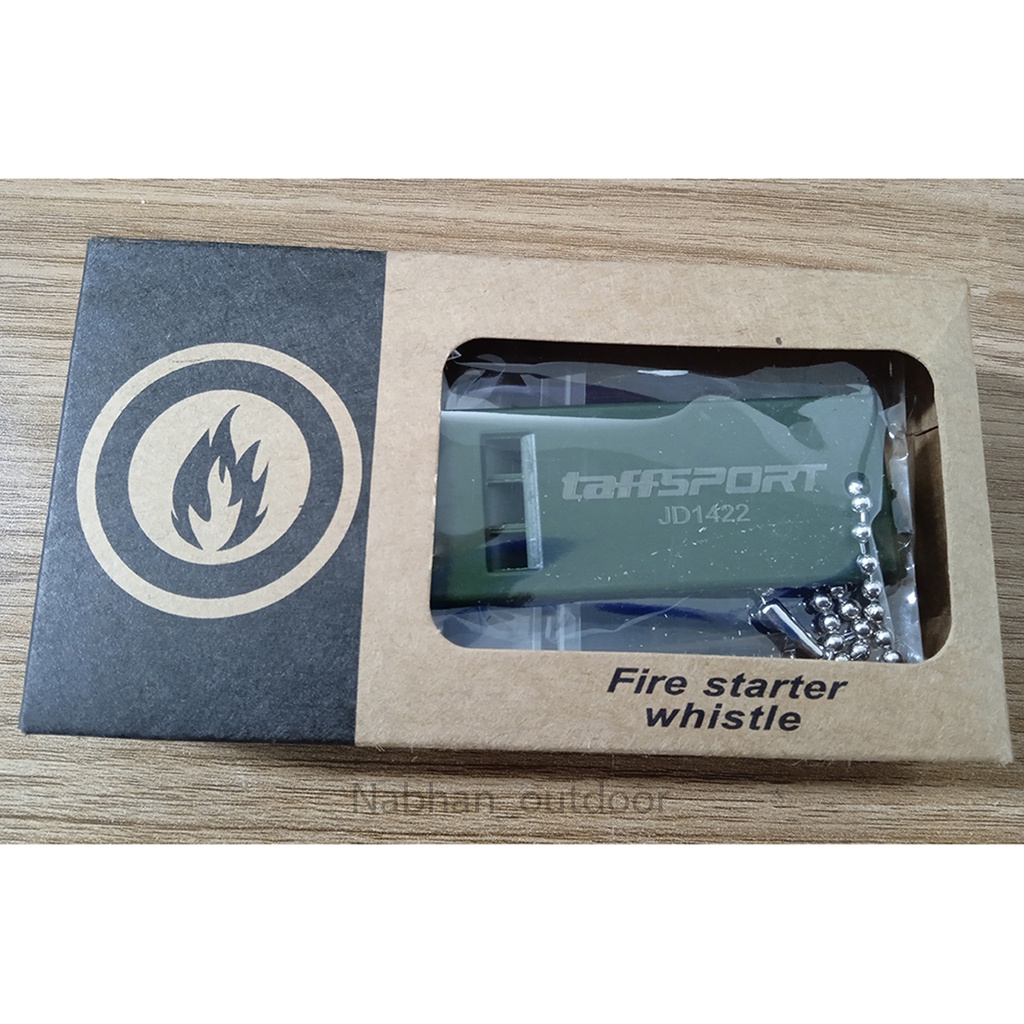 Fire Starter Outdoor - Pemantik Api Survival Magnesium Whistle Korek Emergency