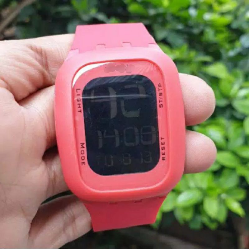 SALE JAM TANGAN PRIA WANITA LED DIGITAL TOCH MERAH LED BEREM