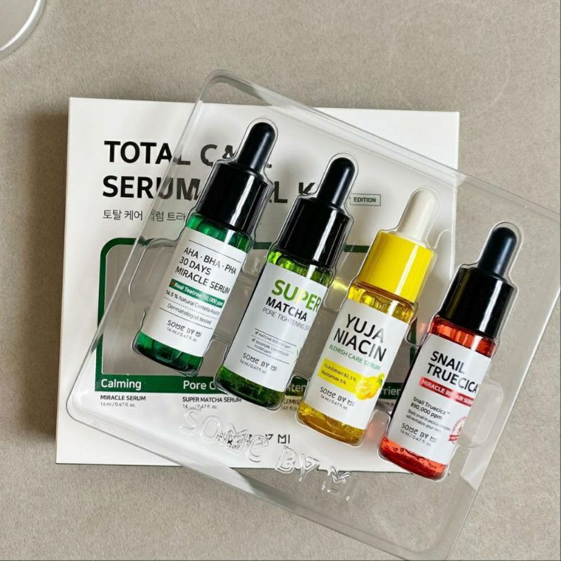 Jual Some by Mi Total Care Serum Trial Kit (4 items) Original Somebymi ...