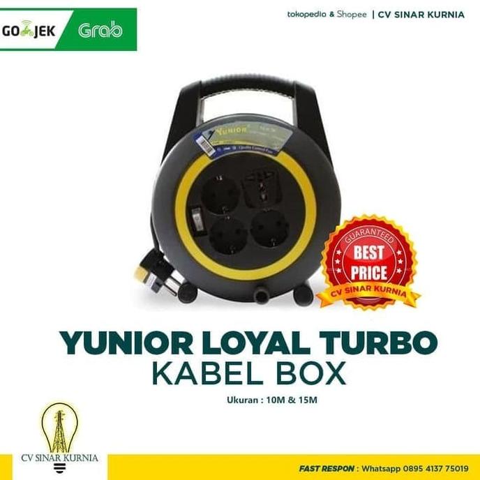 Loyal Turbo Box 10 meter Kabel + Saklar KABEL ROLL KABEL GULUNG
