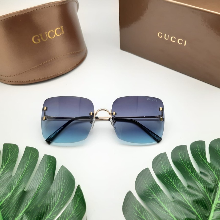 *COD* Kacamata Hitam Fashion Wanita Guccii 82029 Terlaris (Full Set)