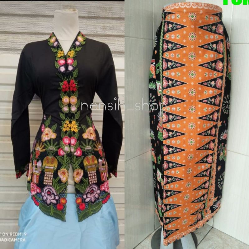 Jual Kebaya Encim Bordir Ondel Ondelkebaya Lengan Panjangkebaya Betawi None Shopee Indonesia