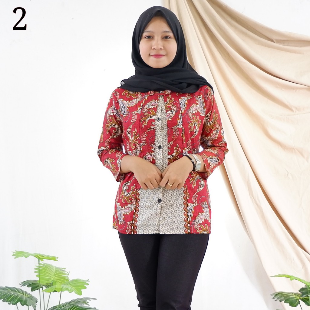 Airy Batik  BLOUSE ATASAN  WANITA  Shopee  Indonesia