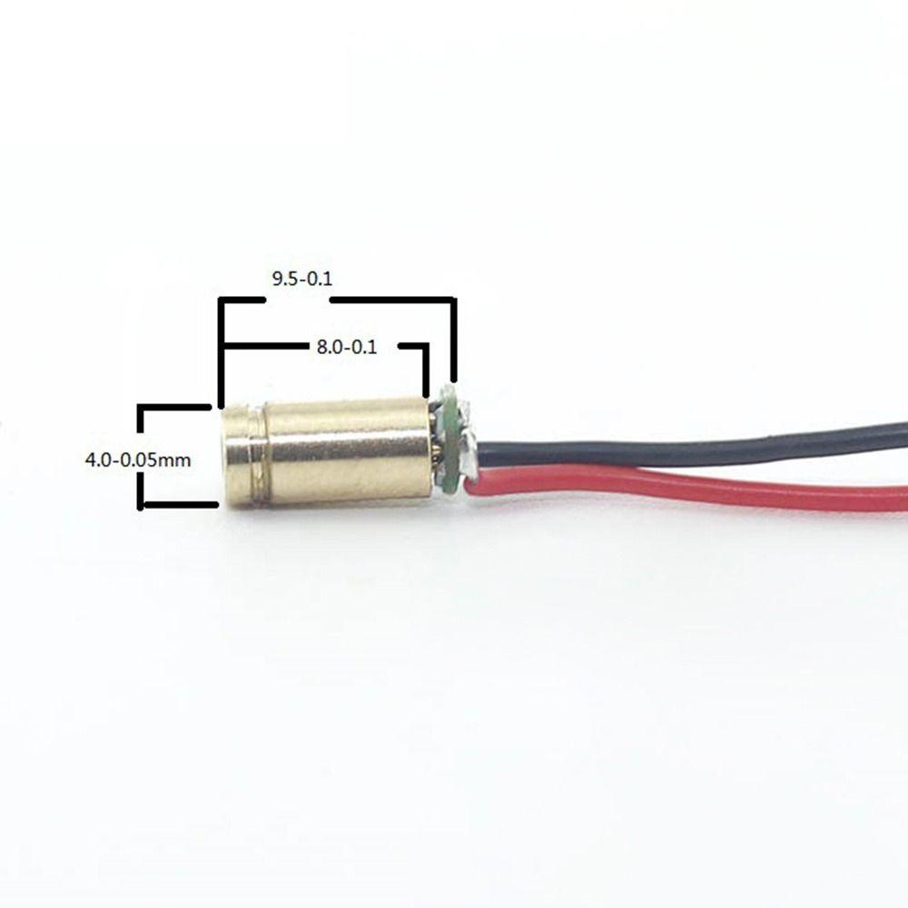 Solighter 1pc Modul Dioda Laser Mini 6V 4mm Kepala Tembaga