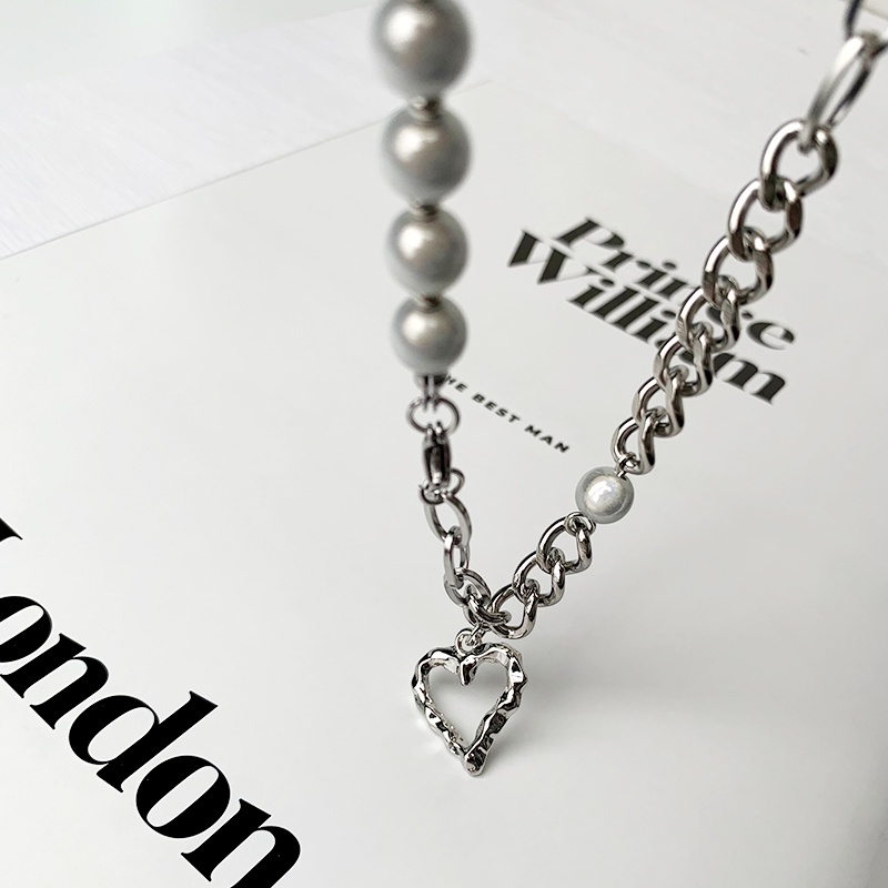 Love Pearl Necklace Accessories Light Luxury Chain Trend