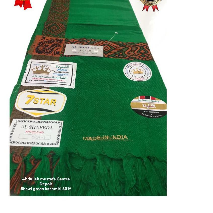 ☂ Sorban kashmiri hijau al shafeda / aslavera / surban haji ➽