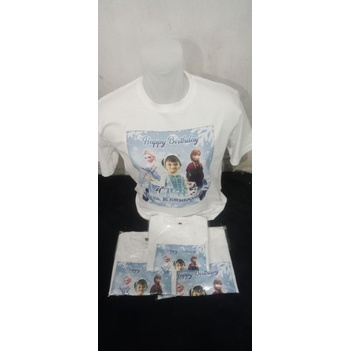 Kaos Frozen Ultah Anak