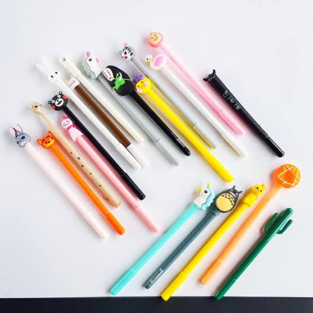

[SALE STOCK] Pulpen karakter pulpen unik panda unicorn flamingo flower korean pen