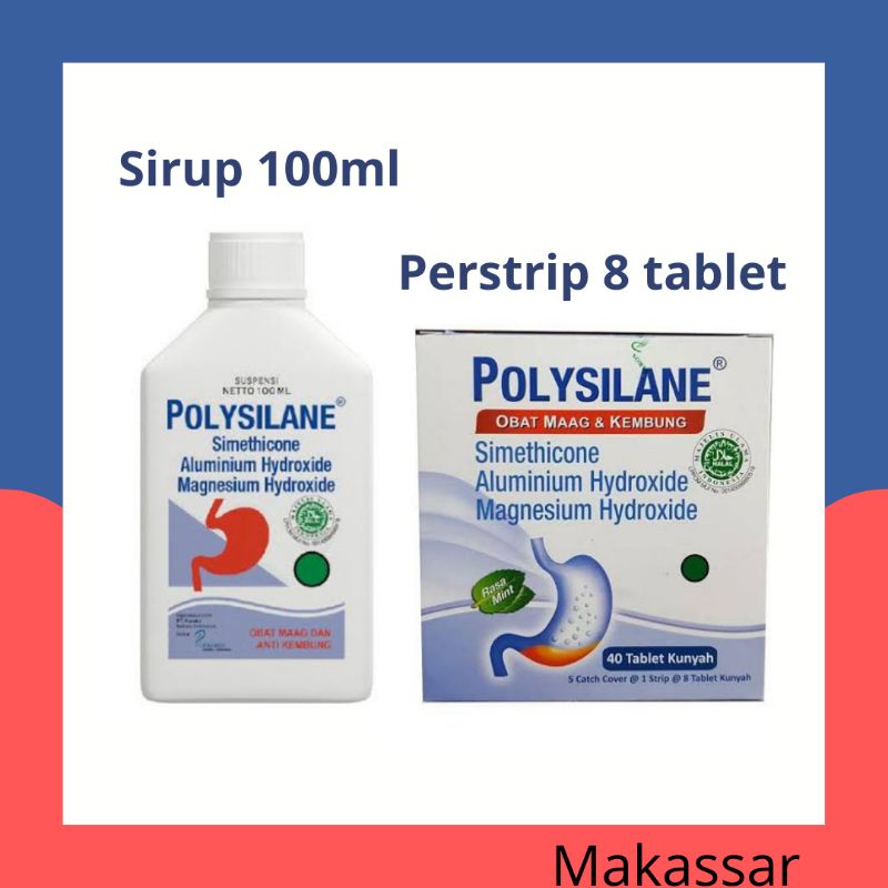 Polysilane suspensi 100ml &amp; tablet perstrip