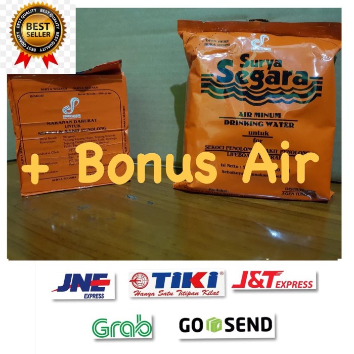 

f0fbfe00 Paket Segara Emergency Survival Drink Water & Ration Food Hardtack Ds1Gk