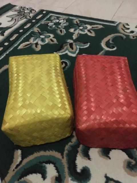 Sepasang Besek Warna / Mika Warna 20x30 Besek Bambu Besek Persegi Panjang Besek Murah