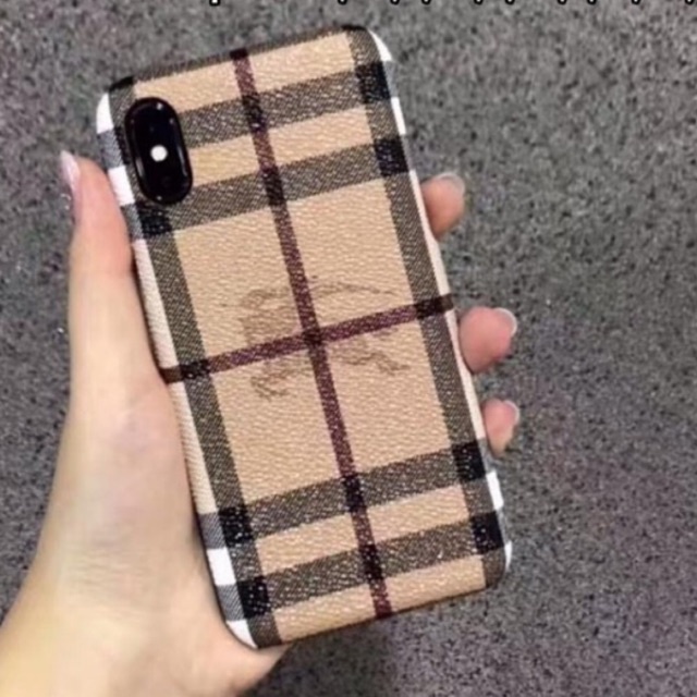 Burberry Leather Case Iphone 11 12 PRO MAX X XR Samsung S8 S9 plus Note 8 S10 10 20 S21 S20 Ultra S9