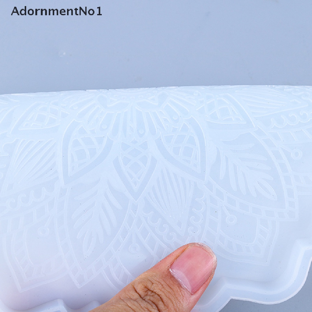 (AdornmentNo1) Cetakan Resin Epoxy Motif Mandala Bahan Silikon