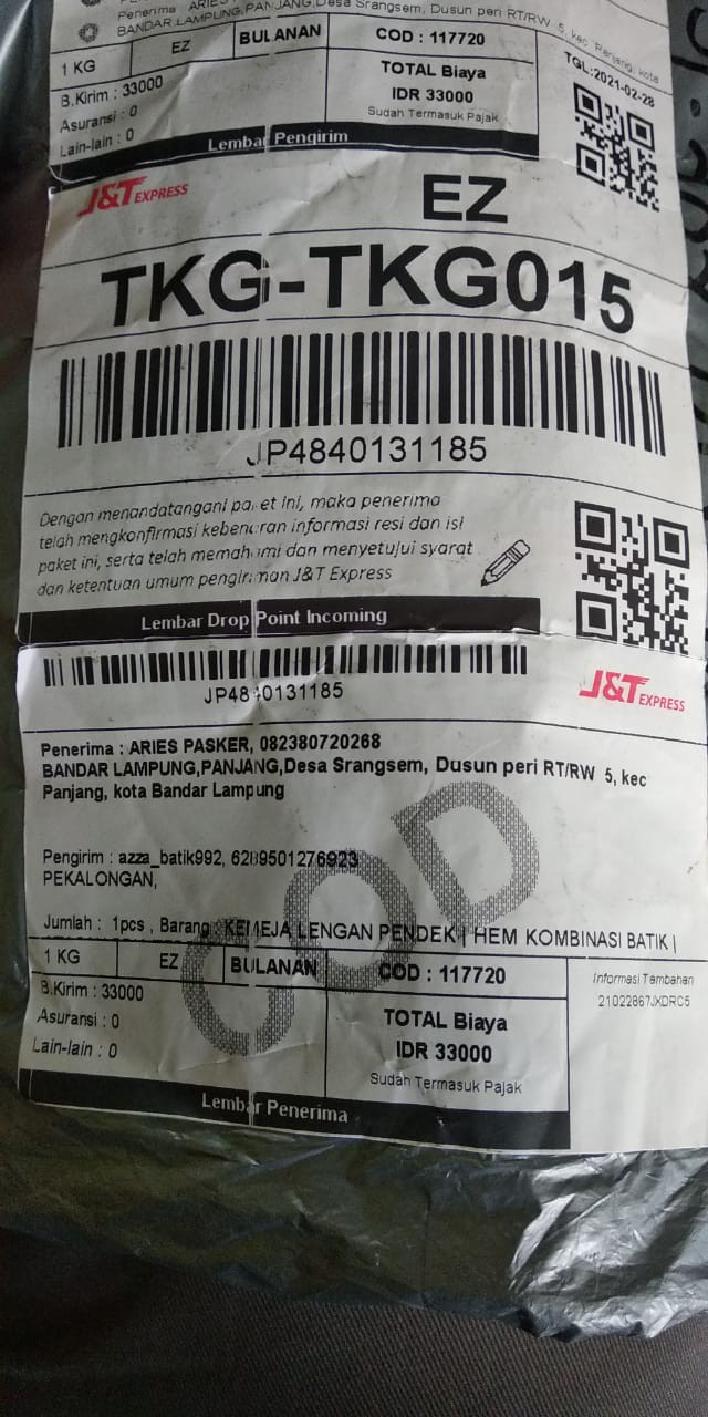 Kemeja Batik Pria | Baju Koko Pria Dewasa Kombinasi | Kemeja Lengan Pendek