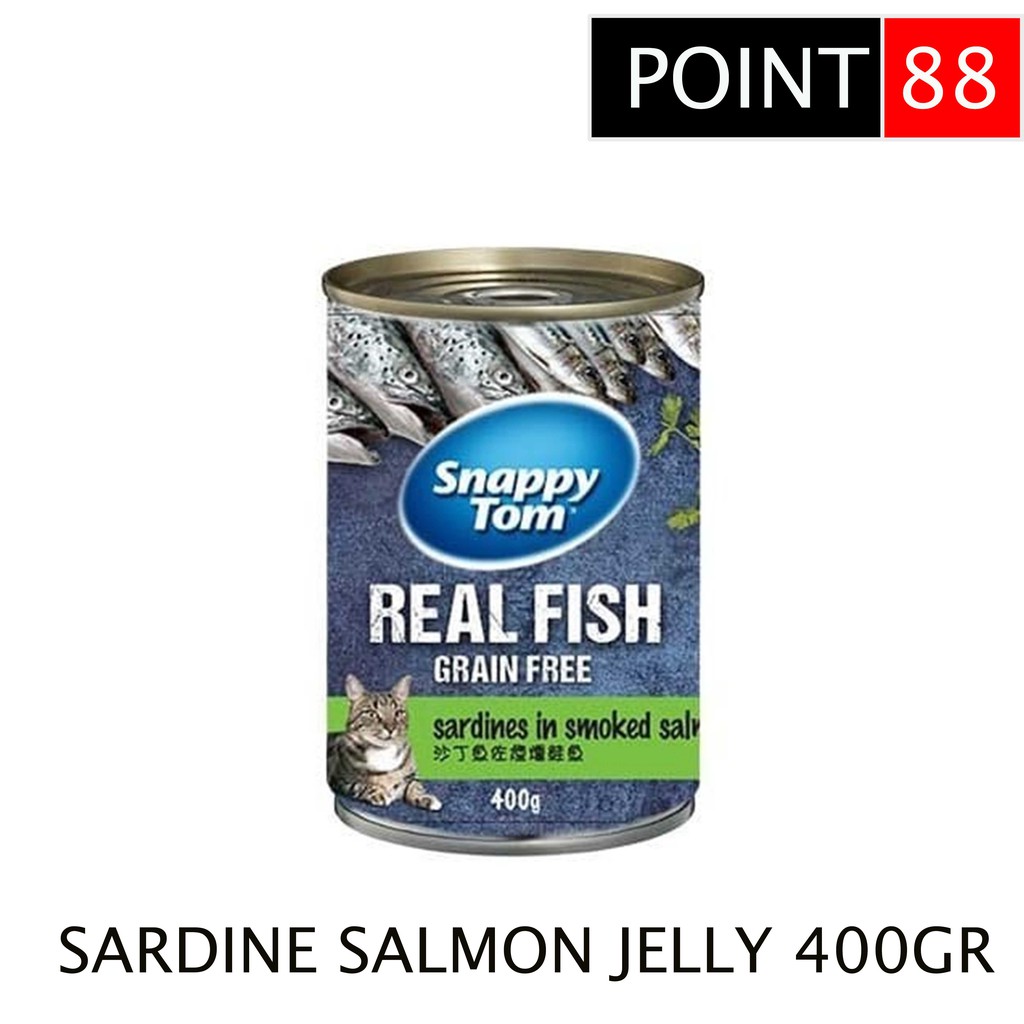 SNAPPY TOM Sardines In Smoked Salmon Jelly 400gr