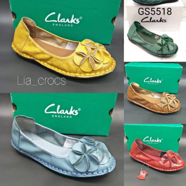 CLARKS BUNGA 5518 / SEPATU KULIT CLARKS WANITA