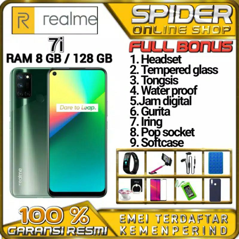 Realme 7i 8/128 Ram 8GB ROM 128GB GARANSI RESMI REALME