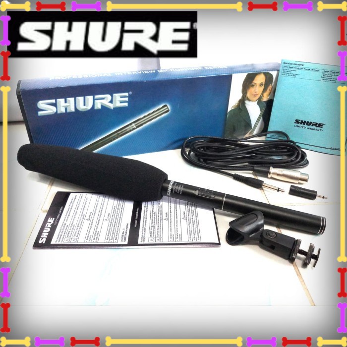 ♥️BISA COD♥️ MIC KONDENSOR TELESKOPIK SHURE MIC INTERVIEW SHOOTGUN CONDENSOR